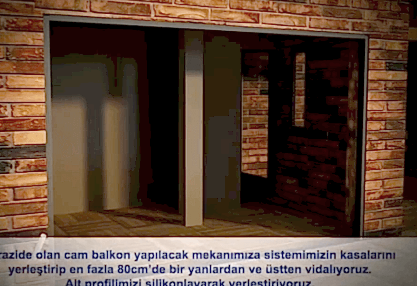 Sürgülü Eşiksiz Camlama  Sistemeleri Montaj